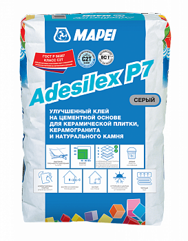 Улучшенный тиксотропный клей на цементной основе Mapei Adesilex P7 Серый